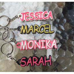 3D PRINTED PERSONALISED NAMED KEYRING - KEYCHAIN