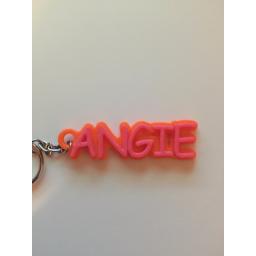 3D PRINTED PERSONALISED NAMED KEYRING - KEYCHAIN