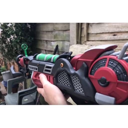 3D Printed Zombie Ray gun mk2 painted