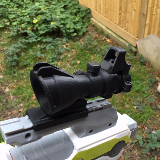 3D PRINTED ACOG HYBRID NERF GUN SCOPE