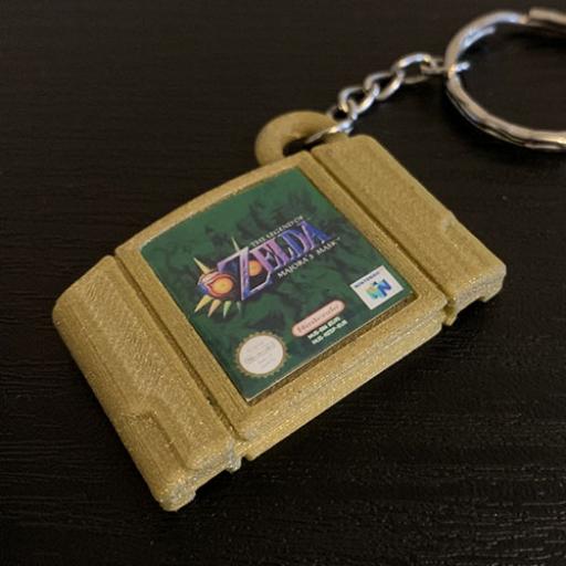 3D Printed N64 Miniature cartridge replica Keyring