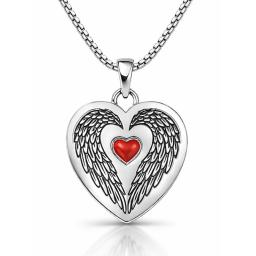 Angelwingheartpendantandchain.png