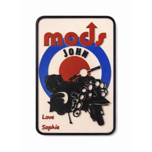 3D PRINTED MODS & ROCKERS PLAQUE