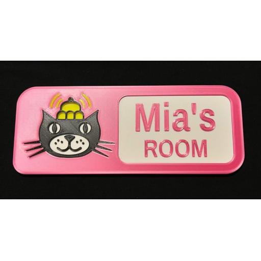 3D Printed Personalised Children's Themed Door Plaques