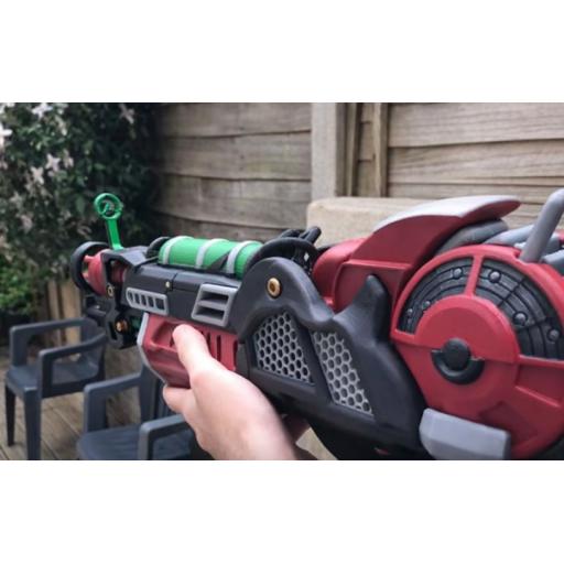 3D Printed Zombie Ray gun mk2 painted