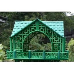 3D printable Pagoda Bird Feeder STL – side profile render