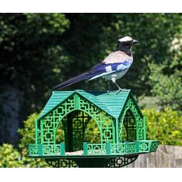 Pagoda Bird House STL render – angled view by Easton3D