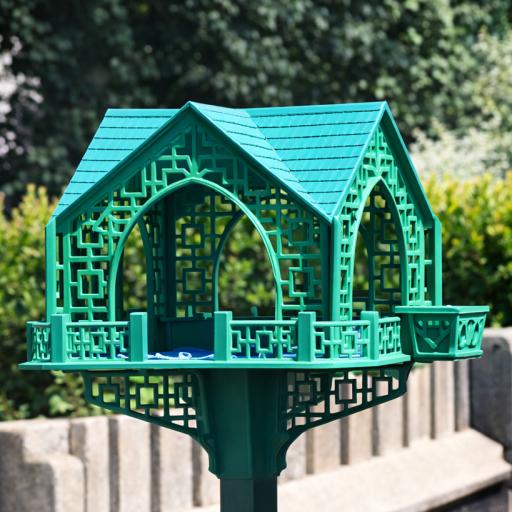 Outdoor bird feeder top STL – underside mounting design by Easton3D