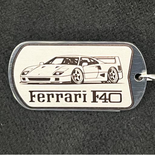 Ferrari F40 Dog Tag