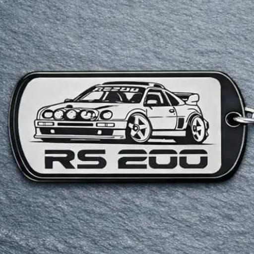 Ford RS 200 Dog Tag - Personalised Options