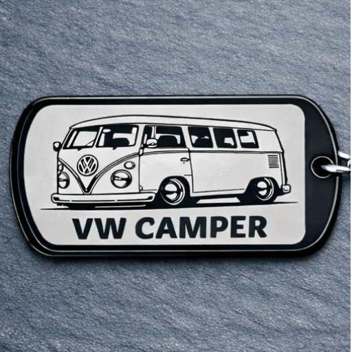 VW Camper Van  Dog Tag - Personalised Options