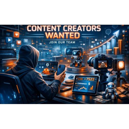 Content-creators-wanted-job-opportunity-poster